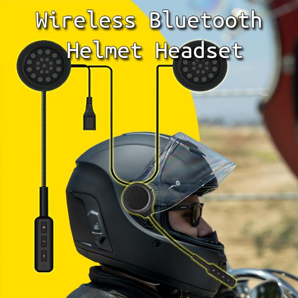 Ασύρματο Bluetooth Ακουστικό Κράνους